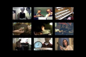 Video still shots of Tyler Adams work Performing Silence
