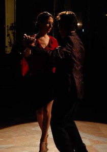 Tango dancing at the Palais Hofburg in Vienna