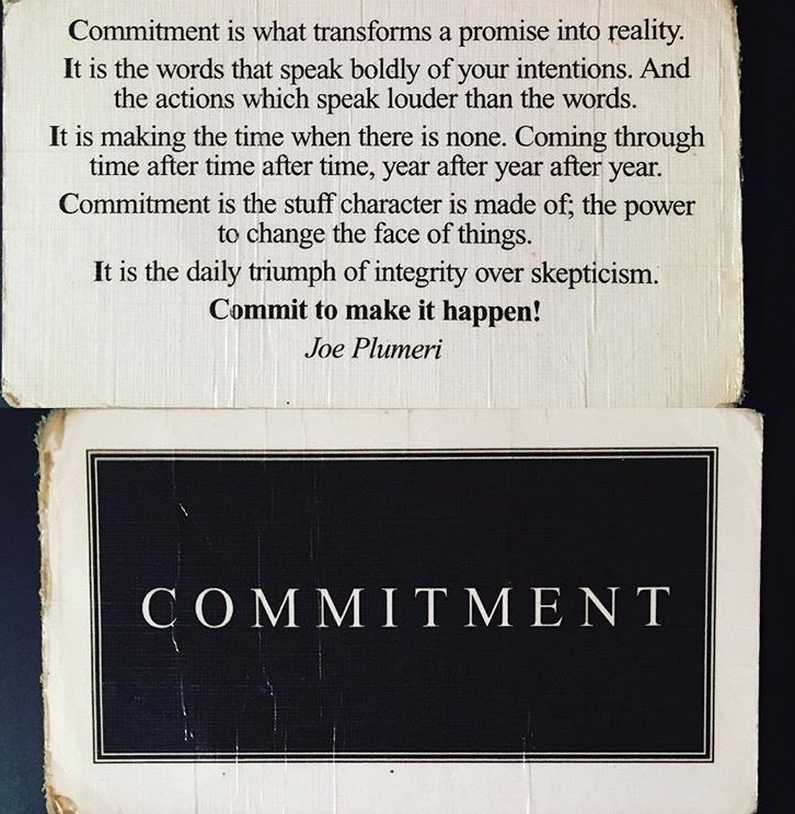 Quote on commitment