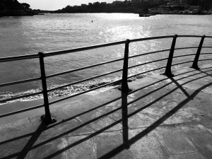 Black and white photo of Mallorca